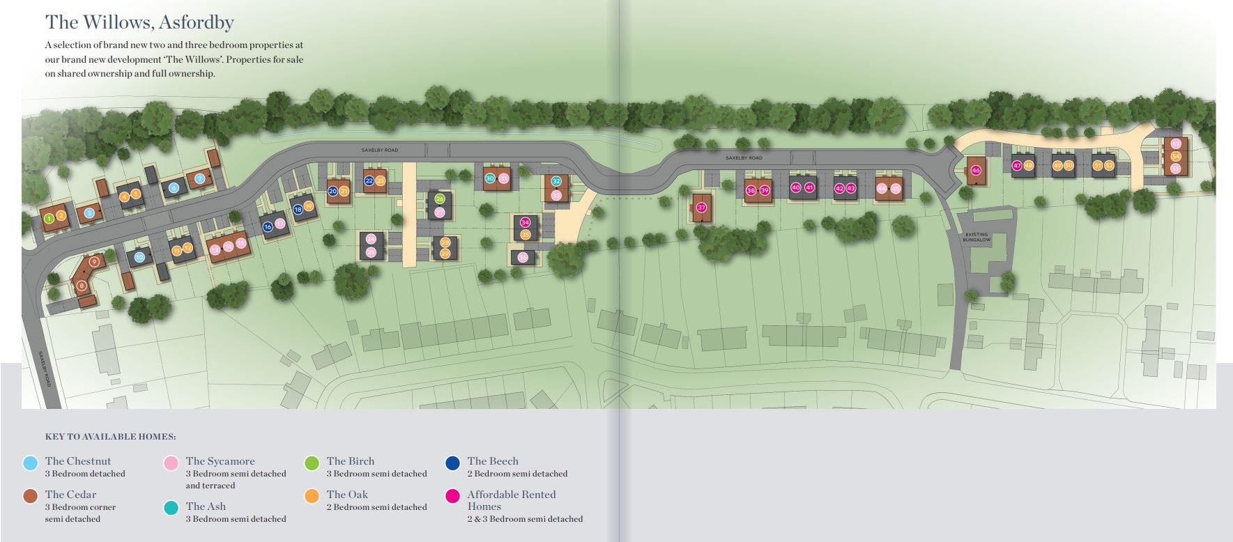 Shared Ownership Homes at The Willows, Asfordby EMH